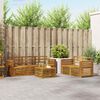 vidaXL Juegos de sof&aacute;s 6 pcs Natural Madera de Acacia S&oacute;lida