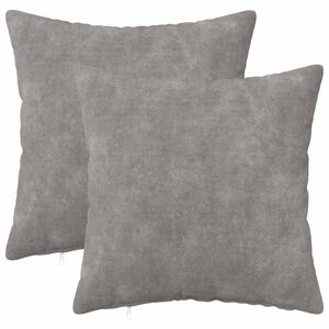 vidaXL Funda de almohada 2 pcs HEERLEN Gris Claro 30 x 30 cm