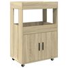 vidaXL Carrito de bar madera de ingenier&iacute;a roble Sonoma 60x39,5x89 cm