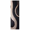 vidaXL Alfombra de cocina Negro 150 x 45 cm Terciopelo