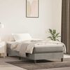 vidaXL Colch&oacute;n muelles ensacados para ni&ntilde;os firmeza media terciopelo gris 80x160 cm