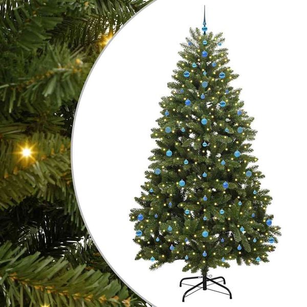 vidaXL &Aacute;rbol de Navidad artificial Verde 270 cm PVC y Metal
