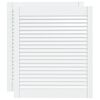 vidaXL Puerta de armario lamas 2 uds madera pino blanco 69x59,4 cm