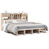 vidaXL Cama con estanter&iacute;a sin colch&oacute;n madera maciza de pino 180x200cm