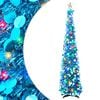 vidaXL &Aacute;rbol de Navidad LED plegable con estrella 180 cm 100 LED PET