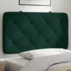 vidaXL Cabecero de cama acolchado terciopelo verde oscuro 80 cm