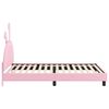 vidaXL Estructura de cama con cabecera Rosa 90 x 190 cm PU