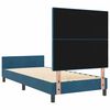 vidaXL Cama tipo Box Spring Azul Oscuro 100 x 200 cm Terciopelo