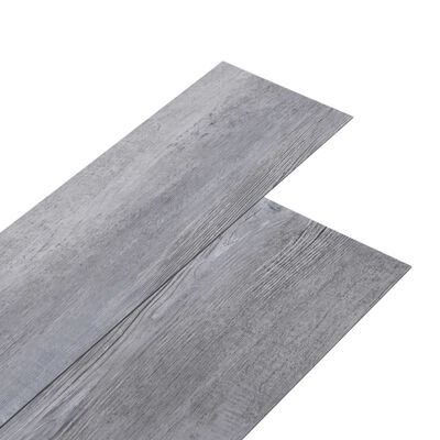 vidaXL Lamas para suelo PVC autoadhesivas 5,21 m² 2mm gris madera mate