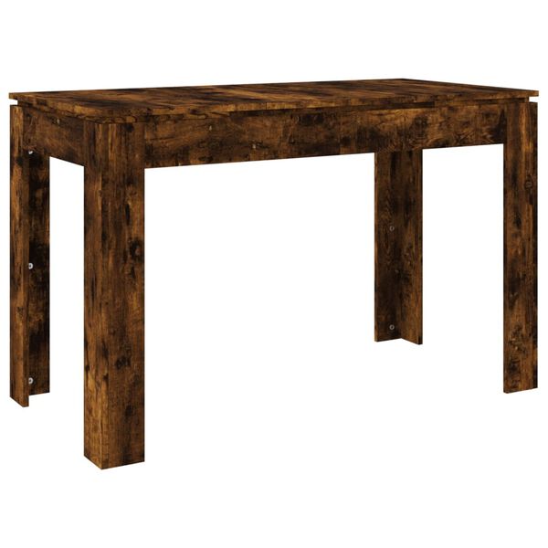 vidaXL Mesa de comedor madera de ingenier&iacute;a roble ahumado 120x60x76 cm