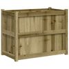 vidaXL Jardinera de madera de pino impregnada 90x50x70 cm