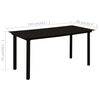 vidaXL Juego de comedor de jard&iacute;n 5 piezas rat&aacute;n PVC negro