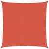 vidaXL Toldo de vela HDPE terracota 160 g/m&sup2; 5x5 m