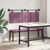 vidaXL Cabecera Colgante Morado 150 x 55 x 5 cm Terciopelo
