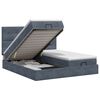 vidaXL Cama otomana con colch&oacute;n 2 uds. Gris oscuro Terciopelo