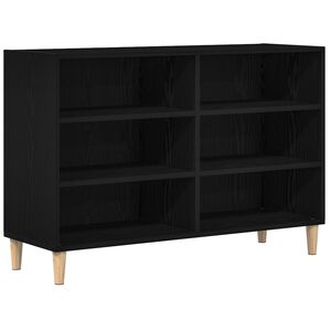 vidaXL Vitrina Roble Negro 103,5 x 35 x 70 cm Madera contrachapada