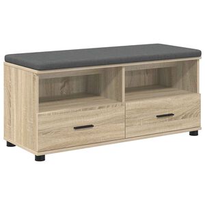vidaXL Banco de entrada Roble Sonoma 100 x 38 x 46 cm