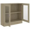 vidaXL Armario libros madera contrachapada color roble 82,5x30,5x80 cm