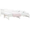 vidaXL Sof&aacute; cama extra&iacute;ble sin colch&oacute;n blanco 2x(90x190) cm