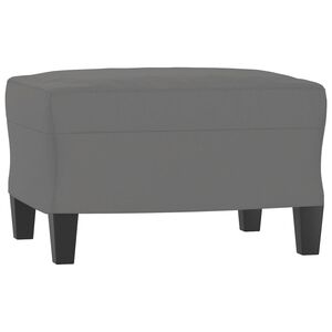 vidaXL Reposapi&eacute;s tela de microfibra gris oscuro 60x50x41 cm