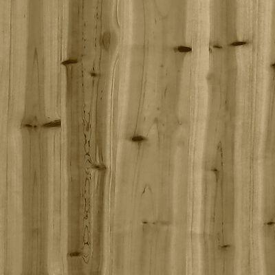 vidaXL Mesa plantación con estantes madera impregnada 108x45x86,5 cm