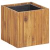 vidaXL Arriate de madera maciza de acacia 24,5x24,5x25 cm