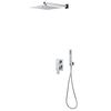vidaXL Sistema de ducha acero inoxidable 201 plateado