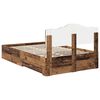 vidaXL Estructura de cama con cabecera Madera vieja 120 x 190 cm