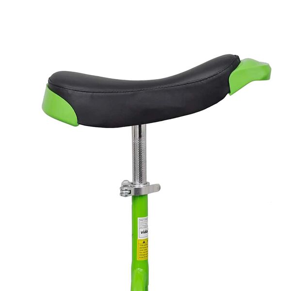 vidaXL Monociclo ajustable verde 20 pulgadas