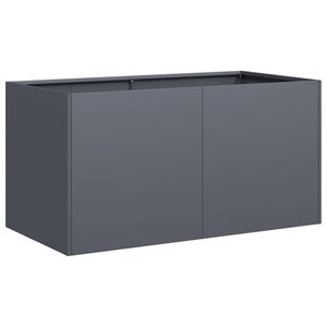 vidaXL Jardinera de acero laminado en fr&iacute;o antracita 80x40x40 cm