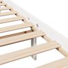 vidaXL Estructura de cama sin colch&oacute;n madera de pino blanca 140x190 cm