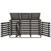 vidaXL Cobertizo triple cubos basura madera pino pintada 210x75x121cm