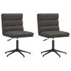 vidaXL Sillas de comedor 2 unidades cuero sint&eacute;tico negro