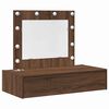 vidaXL Mesa Tocador Marr&oacute;n 83 x 40 x 70 cm Madera de ingenier&iacute;a