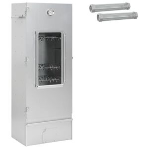 vidaXL Horno Ahumador 3 uds. 44,5 x 29 x 110 cm Acero galvanizado