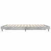 vidaXL Estructura de cama madera de ingenier&iacute;a gris hormig&oacute;n 140x190cm