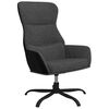 vidaXL Sill&oacute;n de relax de tela gris oscuro