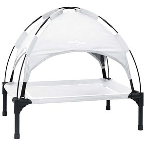 vidaXL Cama para perro 63 x 49,5 x 60 cm Acero Gris Plateado