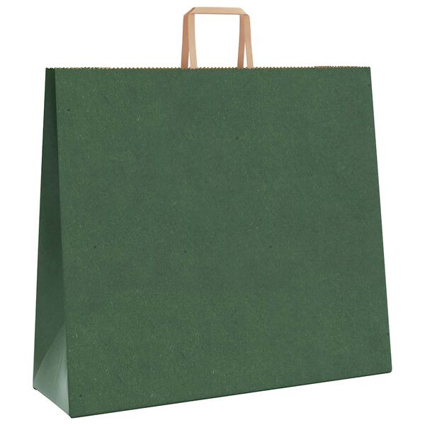vidaXL Bolsas de papel con asas 50 uds verde 54x15x49 cm