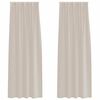 vidaXL Cortina de Voil&eacute; 2 pcs Arena 260 x 140 cm Poli&eacute;ster
