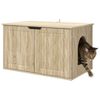 vidaXL Casa para Gatos Sonoma 85 x 55 x 50,5 cm Madera de ingenier&iacute;a