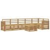 vidaXL Conjunto de sof&aacute;s de exterior 7 uds. Blanco