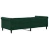 vidaXL Sof&aacute; cama sin colch&oacute;n terciopelo verde oscuro 90x200cm
