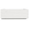 vidaXL Jardinera de madera maciza de pino blanco 70x70x26,5 cm