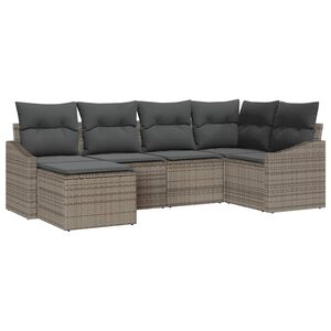 vidaXL Conjunto de Comedor de Jard&iacute;n 6 uds. Gris