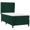 vidaXL Cama box spring con colch&oacute;n terciopelo verde oscuro 90x190 cm