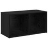 vidaXL Conjunto de mueble de TV 2 pcs Roble Negro 72 x 35 x 36,5 cm