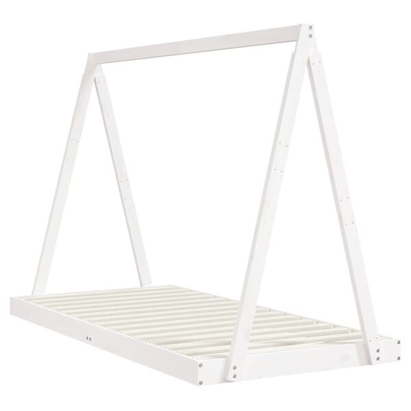 vidaXL Estructura de cama para niños madera de pino blanco 90x190 cm