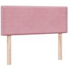 vidaXL Cama box spring con colch&oacute;n terciopelo rosa 120x210 cm