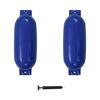 vidaXL Parachoques para barco 2 unidades PVC azul 69x21,5 cm